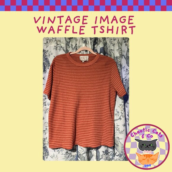 Vintage 'Image' waffle texture tshirt - Picture 1 of 3